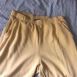 Aerie yellow jogger sweatpants